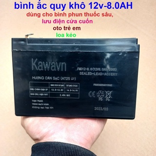 Bình ắc quy khô, ắc quy 12v-9ah/20hr bình phun bằng điện