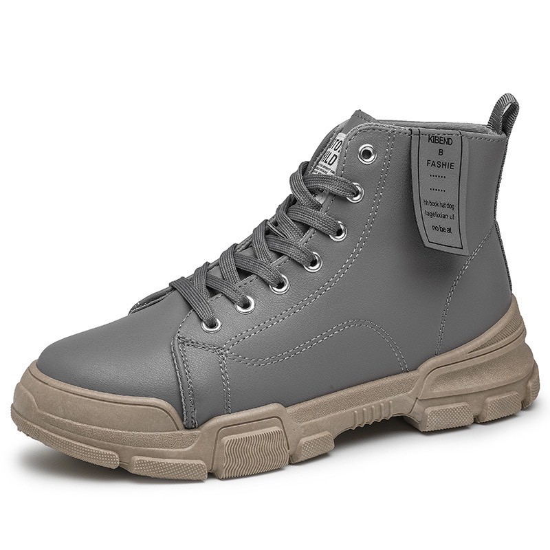 Giày nam cổ cao màu Xám Kiben mới về | BigBuy360 - bigbuy360.vn