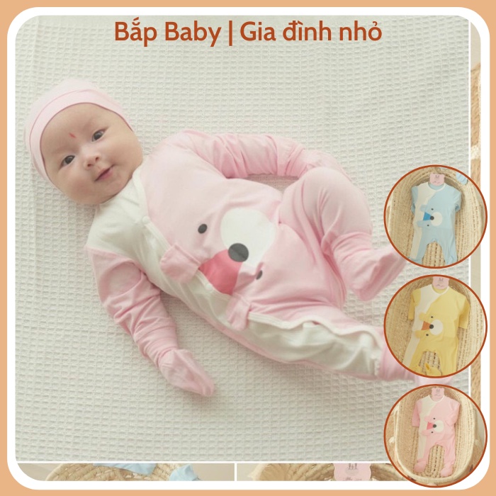 Body dài tay cho bé LITTLE LOVE bộ áo liền quần cho bé họa tiết hoạt hình dễ thương