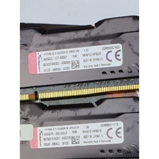 Bộ nhớ RAM Kingston HyperX Fury Black 8G DDR4 Bus 2133Mhz 21