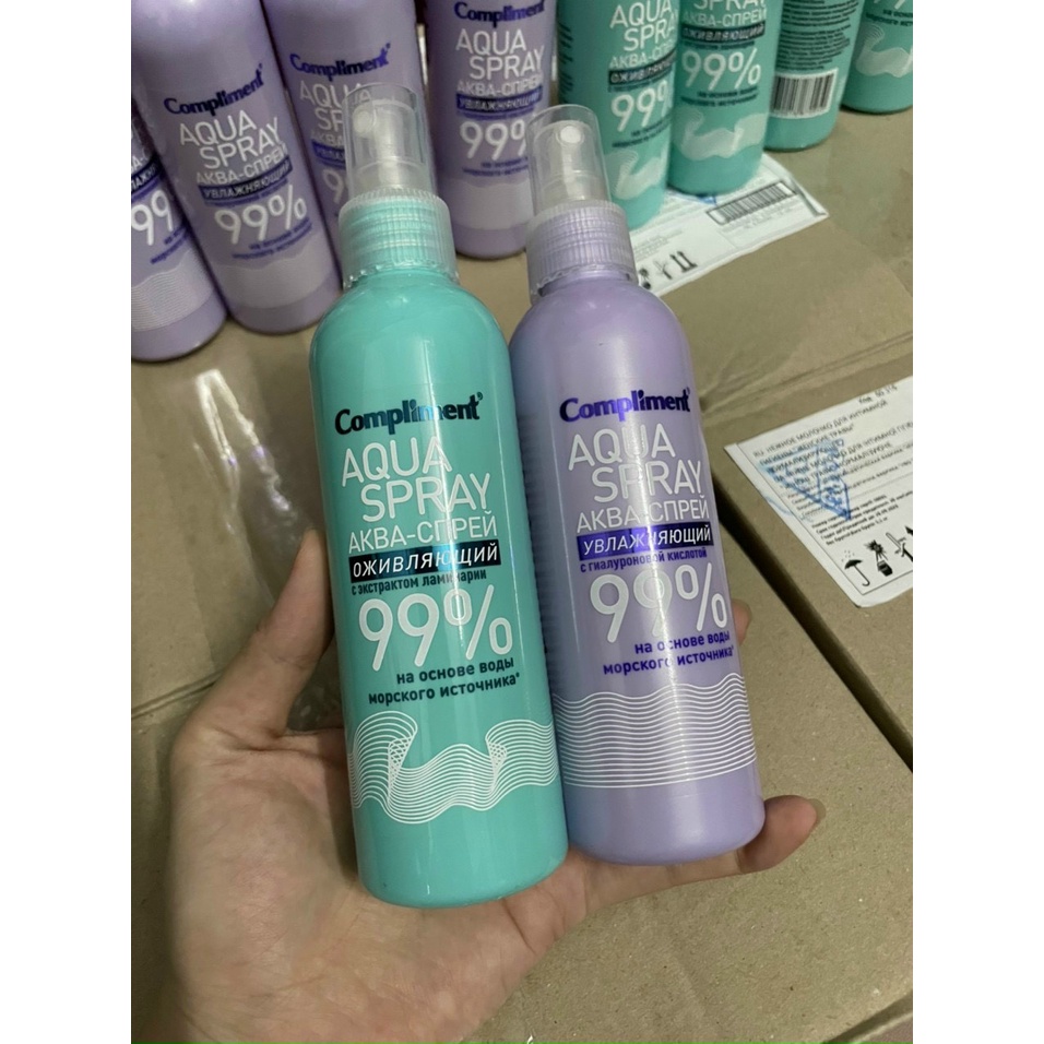 VM XỊT KHOÁNG AQUA PHỤC HỒI 99% COMPLIMENT 200ML HÀNG NỘI ĐỊA NGA