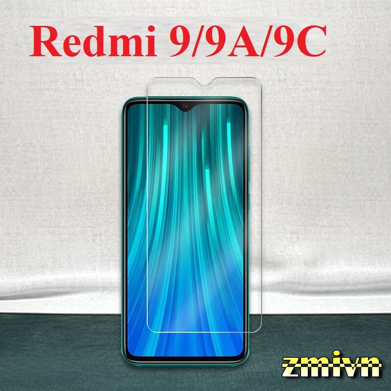 Kính cường lực Xiaomi Redmi 9/ 9A/ 9C trong suốt (không full)