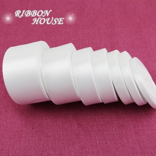 Cuộn Dây Ruy Băng Vải Satin Trắng Dùng Trang Trí Tiệc Cưới / Gói Quà 22cm