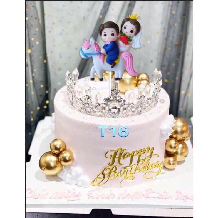 Trang trí bánh 1 sét 10 thẻ giấy phụ kiện bánh sinh nhật