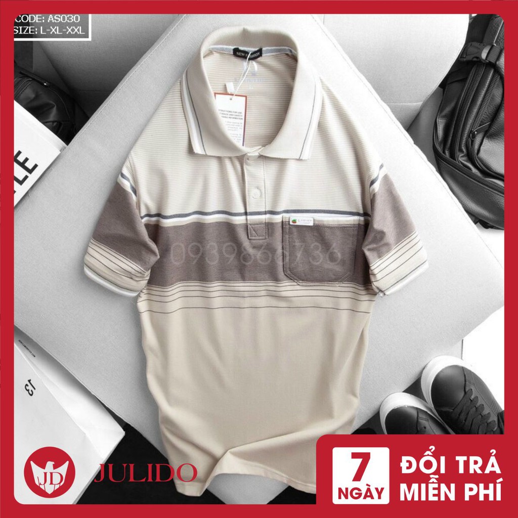 Áo Polo thun nam lớn tuổi có túi⚡️ Hàng VNXK ⚡️Áo thun nam trung niên có túi ( chất liệu cotton 100%) | BigBuy360 - bigbuy360.vn