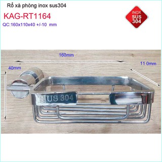 KỆ ĐỰNG XÀ PHÒNG INOX ROTO KAG-RT1164