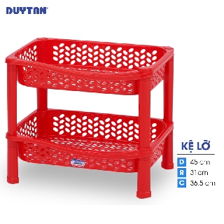 Kệ lỡ nhựa DUY TÂN 2 ngăn (45 x 31 x 36.5 cm) - 26931 - Giao màu ngẫu nhiên