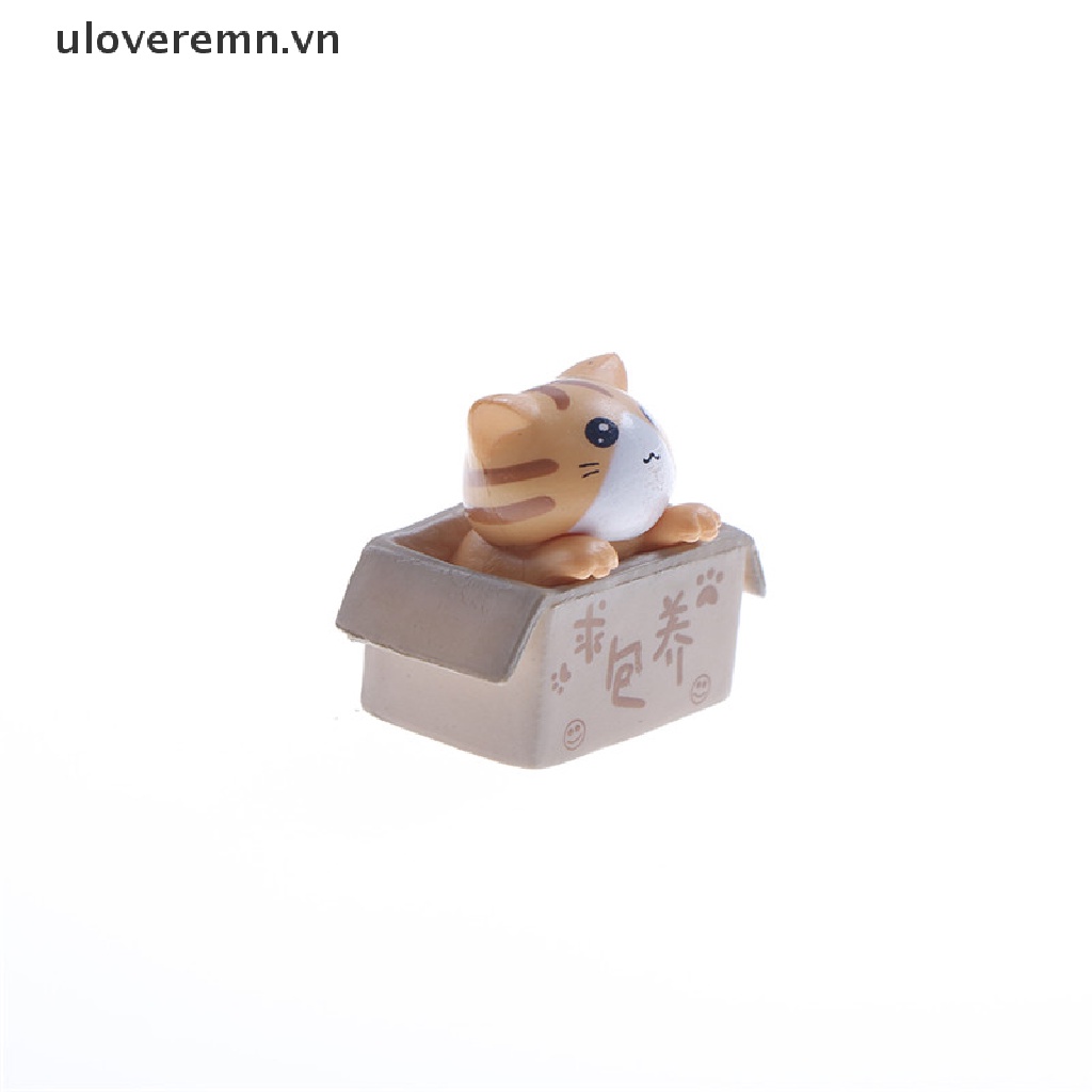 1 Mô Hình Chú Mèo Mini Bằng Nhựa Resin Trang Trí Tiểu Cảnh