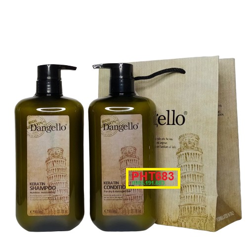 Bộ Dầu Gội Dầu Xả Dangello Siêu Mềm Mượt 800ML