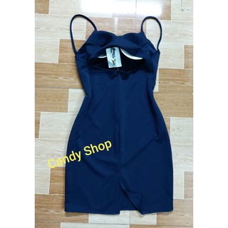 Đầm body 2 dây hở lưng kèm mút
