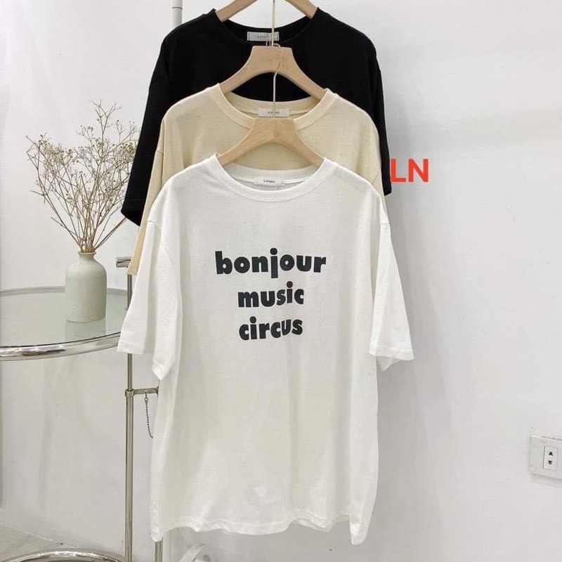 Áo phông chữ Bonjour TH6