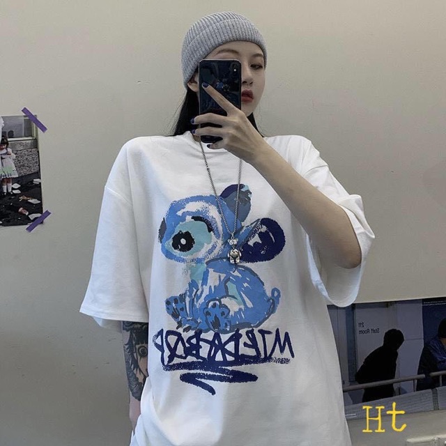 Áo phông Stich ngồi 2806 Tici H2O778