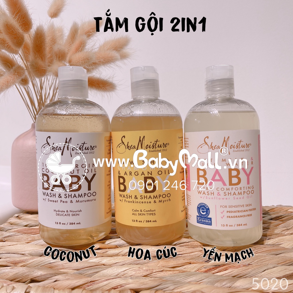 SHEA MOISTURE • TẮM GỘI VÀ LOTION CHĂM SÓC DA CHO BÉ