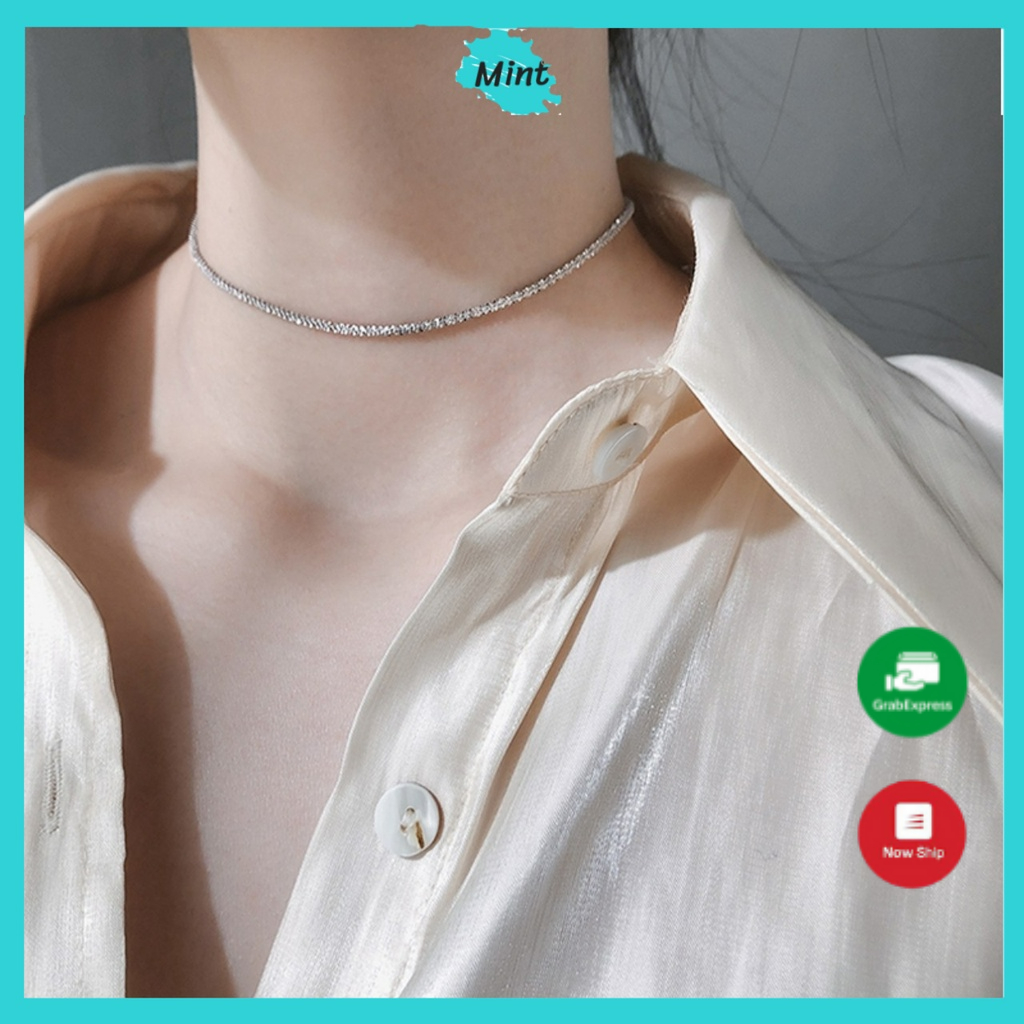 Vòng Cổ Choker ❤️FREESHIP❤️ Dây Chuyền Chuỗi Đính Đá Sáng Thanh Lịch Nhẹ Nhàng