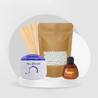  Bộ nồi nấu wax nóng kèm mỡ trăn triệt lông và sáp 