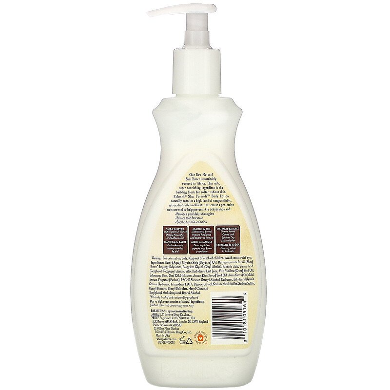 |Mẫu Mới| Palmers Raw Shea Body Lotion - Dưỡng thể chiết xuất từ Bơ hạt mỡ và Vitamin E 400ml