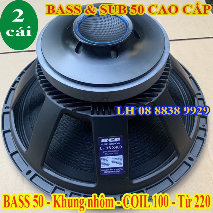 CẶP LOA BASS 50 RCF TỪ 220 COIL 100 NHẬP KHẨU CHINA - LOA BASS 5 TẤC - GIÁ 2 LOA