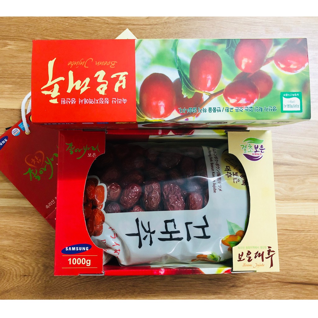 Táo đỏ Hàn Quốc sấy khô hộp 1KG | BigBuy360 - bigbuy360.vn