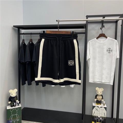 Bộ Đồ Ngắn Tay Dáng Rộng Thêu Trang Trí Giản Dị Dành Cho Nam