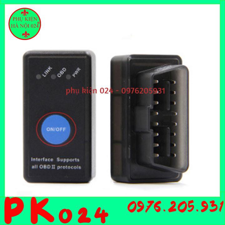 Đầu Độc Lỗi Mini OBD2 Bluetooth 4.0 Có Công Tắc Nguồn Phiên Bản Quét Mã QR Cao Cấp V06H4K-1