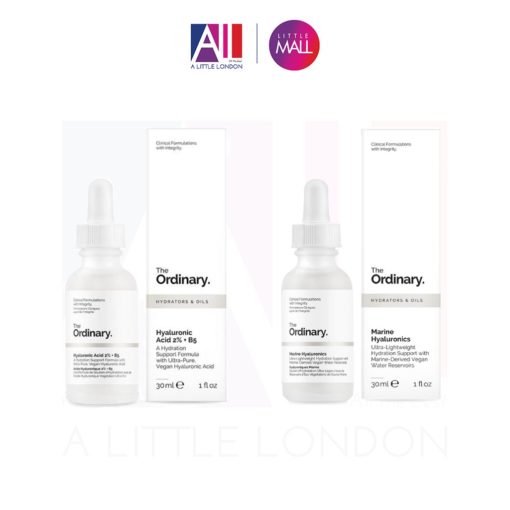 [TOP 1 SHOPEE] Tinh chất dưỡng The Ordinary Hyaluronic Acid 2% + B5 / Marine Hyaluronics (Bill Anh)