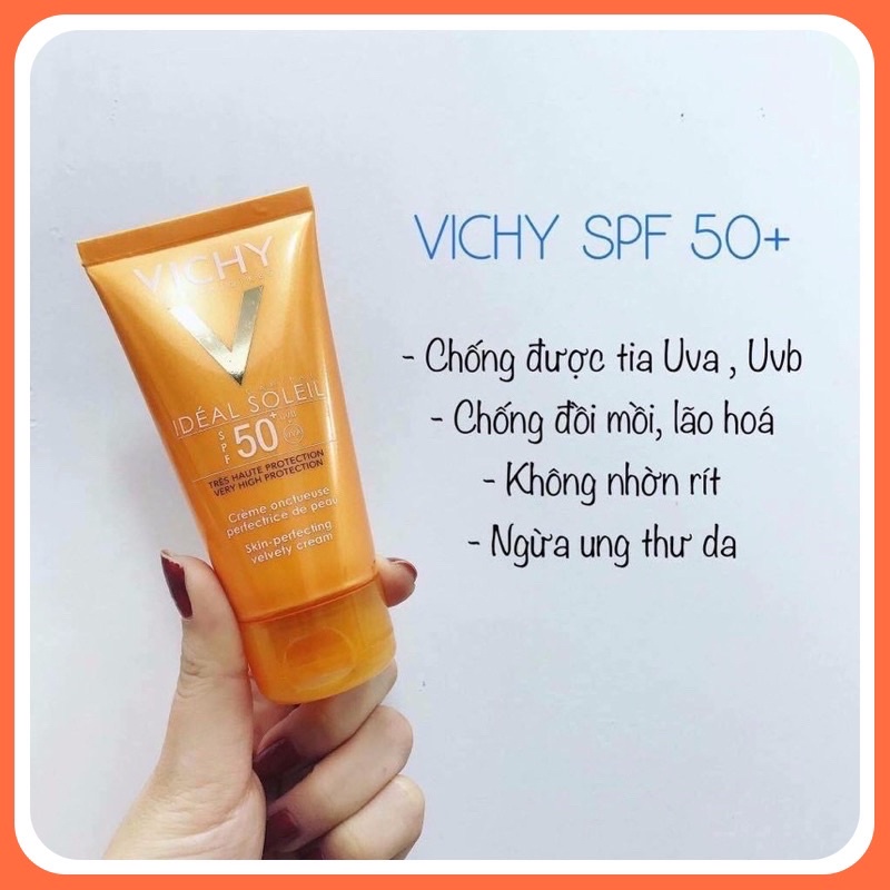 Kem Chống Nắng Vichy Emusion Ideal Soleil SPF50 Mattifying Face Fluid Dry Touch