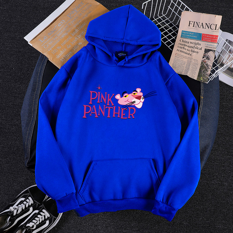 Áo Hoodie Tay Dài In Hình Báo Hồng Ngộ Nghĩnh Đáng Yêu Cho Cặp Đôi