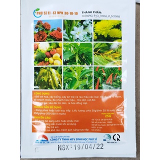 Combo phân bón dành cho rau ăn quả