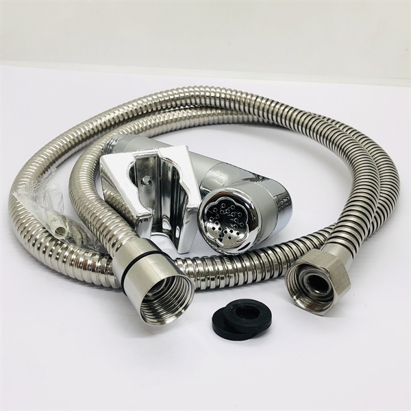 Bộ xịt vệ sinh rảnh tay inox xi cao cấp (tim thau)