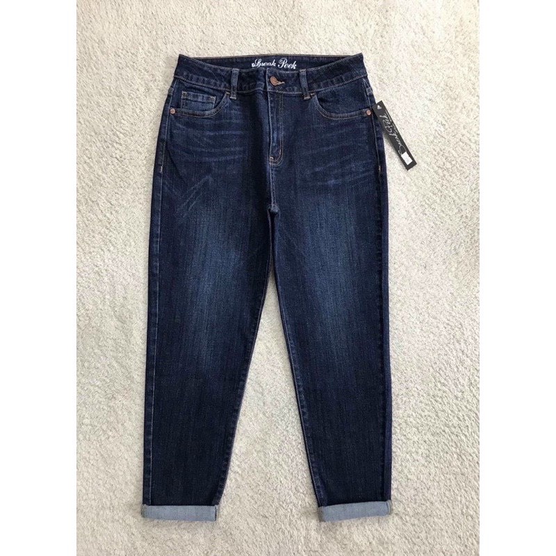 QUẦN JEAN BAGGY BASIC XANH ĐẬM JEAN LOẠI 1 CO GIÃN 4 CHIỀU