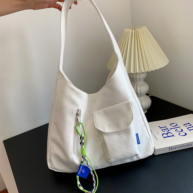 Túi Xách Canvas Sức Chứa Lớn Thiết Kế Mới Thời Trang Dành Cho Nữ