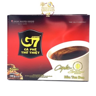 Cà phê G7 hòa tan đen - Trung Nguyên Legend - Hộp 50 gói