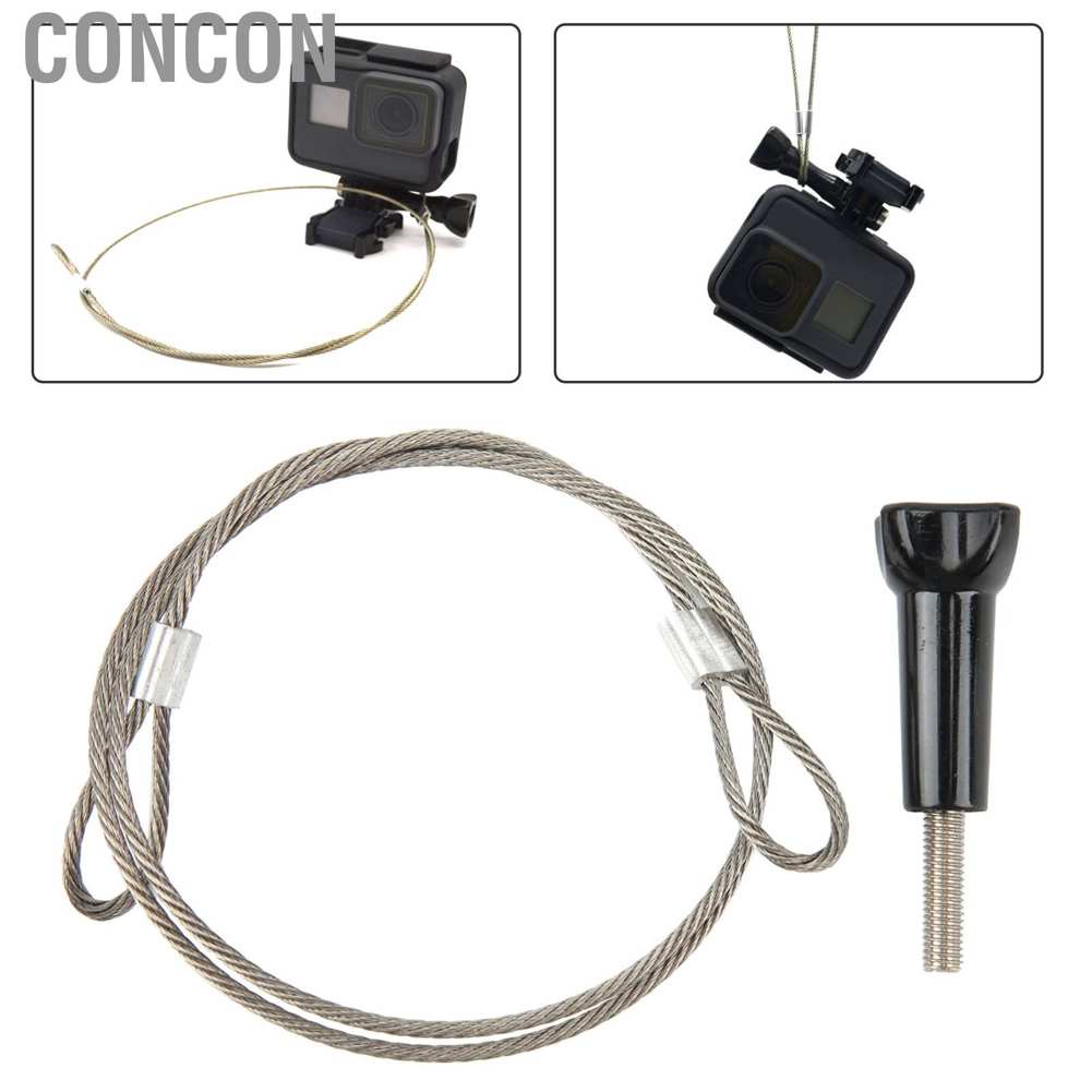 Dây đeo chống thất lạc bằng thép không gỉ 60cm kèm ốc vít 1/4 inch cho GOPRO/OSMO Pocket
 | BigBuy360 - bigbuy360.vn
