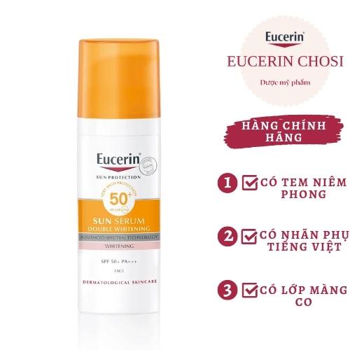 Eucerin Kem Chống Nắng Giúp Giảm Thâm Nám Eucerin Sun Serum Double Whitening SPF50+ 50ml