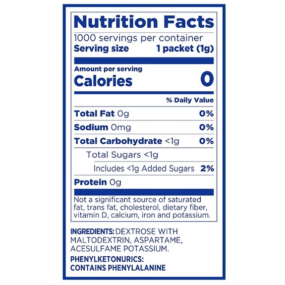 Đường Ăn Kiêng Equal Original Zero Calorie 115g