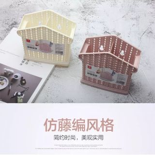Ống cắm đũa mây đan Hàn Quốc