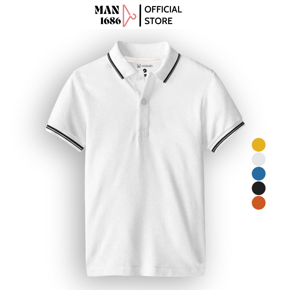 Áo polo nam form rộng đẹp cao cấp thời trang sang trọng lịch lãm vải mè cao cấp thoáng mát mềm mịn MAN1686