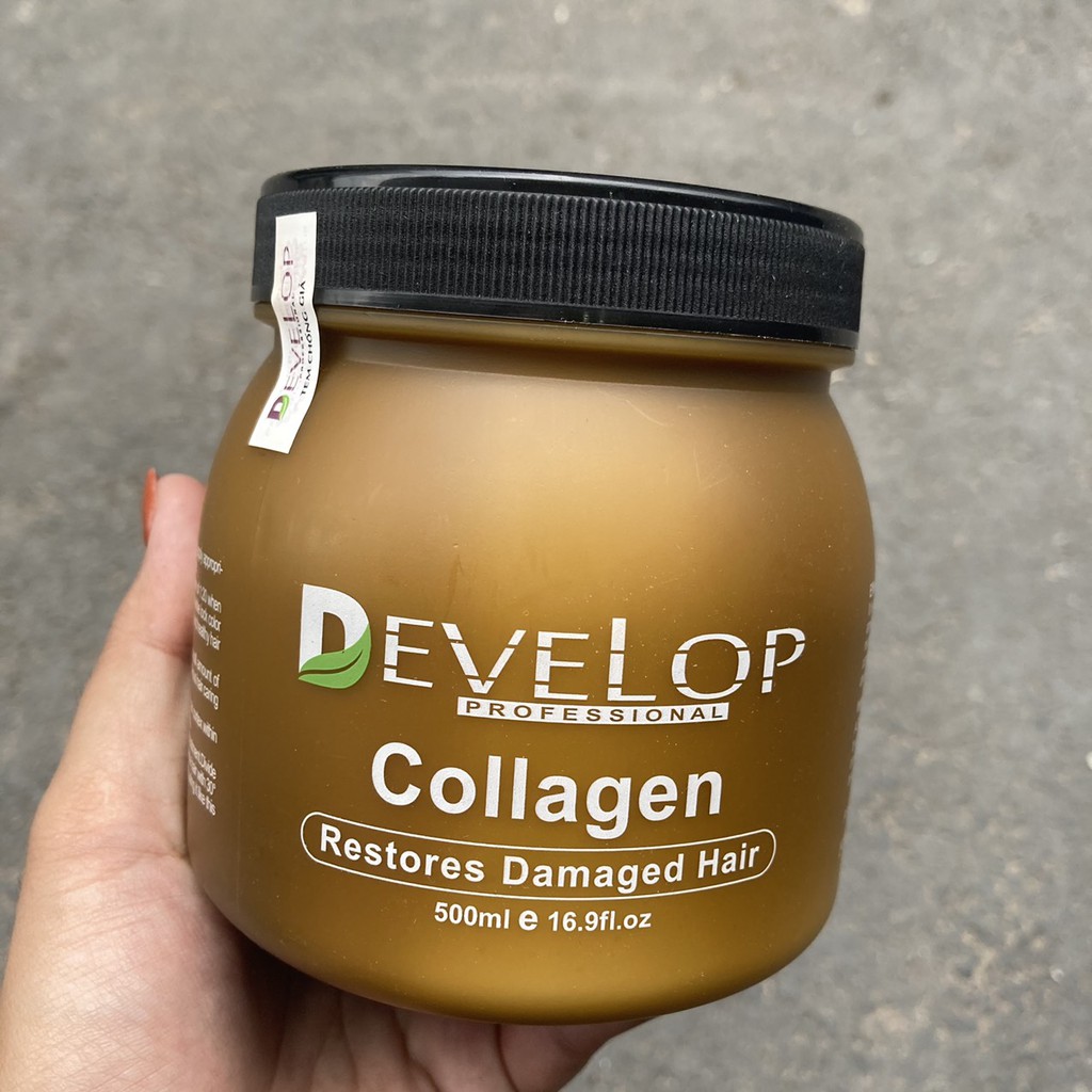 Hấp Dầu Collagen DEVELOP phục hồi tóc khô sơ chẻ ngọn đặt biệt giữ màu nhuộm 500ml