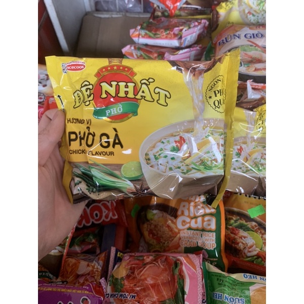 Sét 5 Gói Phở Bò,Gà Đệ Nhất Acecook 65g