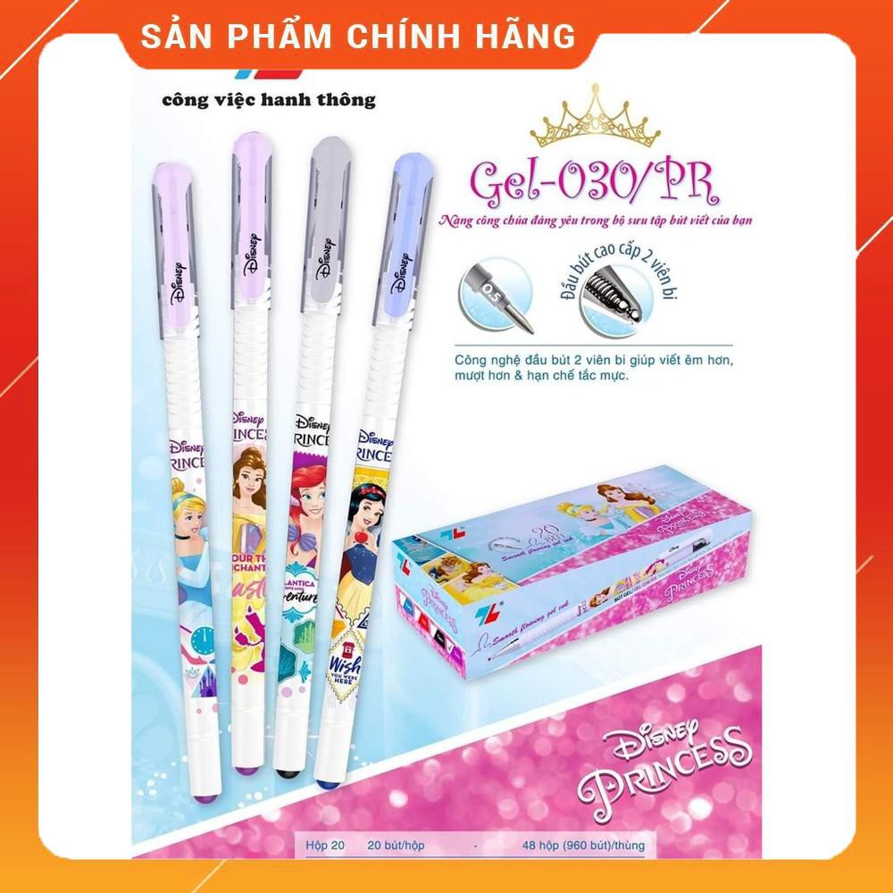 BÚT GEL THIÊN LONG GEL-030/PR (Disney Princess nét 0.5mm 2 viên bi /Vỉ 2 cây)