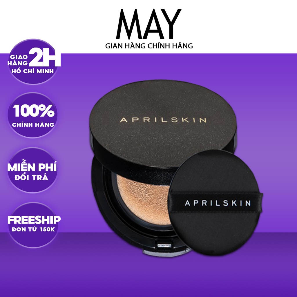 [MẪU MỚI 2021] Phấn Nước April Skin Black Magic Snow Cushion GALAXY Edition 15g