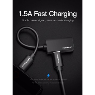 CÁP CHUYỂN ĐỔI CHÂN SẠC  TYPE C SANG CỔNG TAI NGHE VÀ SẠC CHO OPPO - XIAOMI - HUAWEI CAO CẤP