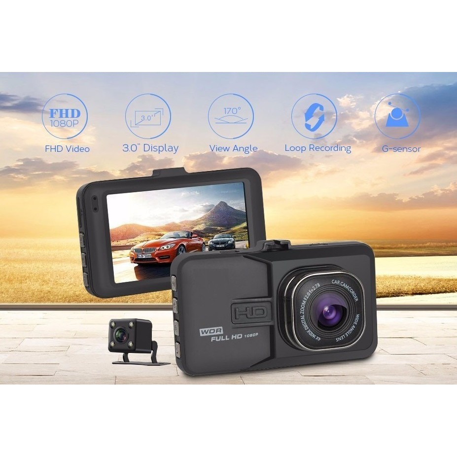 Camera Hành Trình Kiêm Camera Lùi 2580 Tặng Thẻ Nhớ 16GB