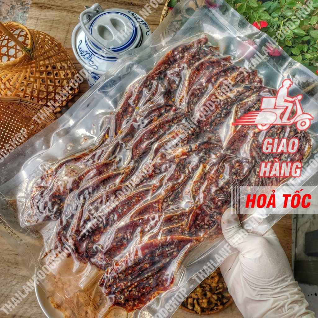 Khô Cá Nục Tẩm Vị Tỏi Ớt Túi 500Gram HCK