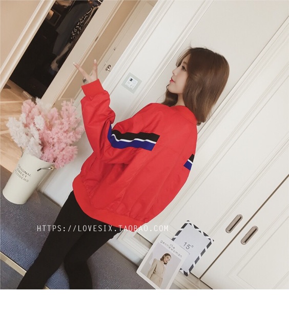 Áo khoác gió nữ phối sọc hot hot