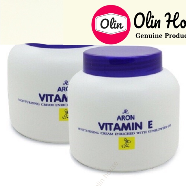 Kem dưỡng ẩm da Vitamin E 200g - Kem chống nẻ da body giúp cho da mịn màng không bị khô nẻ Olin House