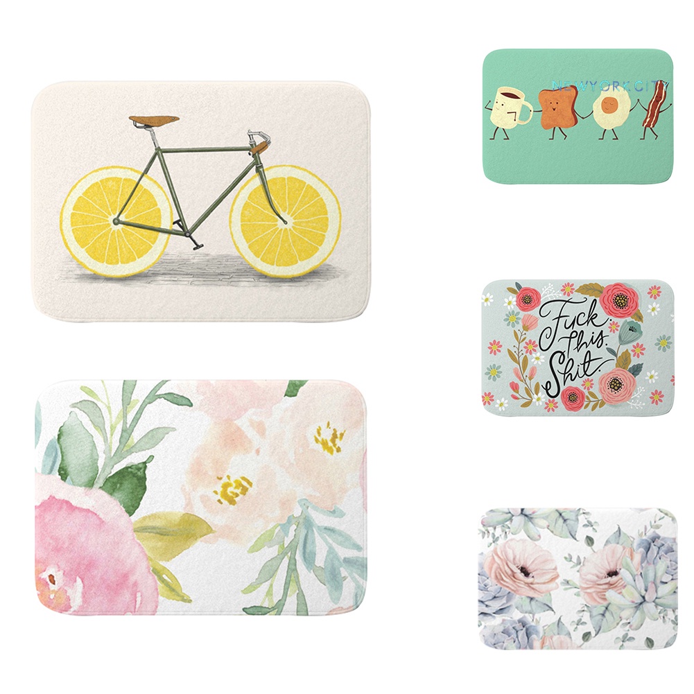 Thảm Chùi Chân Chống Trượt Họa Tiết Hoạt Hình Dễ Thương