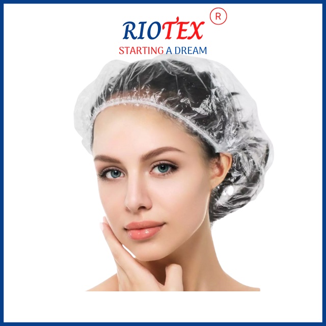 Set 100 Mũ Chụp Ủ Tóc, Mũ Trùm Đầu Khi Tắm Nilon Y Tế Hỗ Trợ Nhuộm Tóc, Ủ Tóc Dùng 1 Lần Dùng Cho Khách Sạn, Nhà Nghỉ...