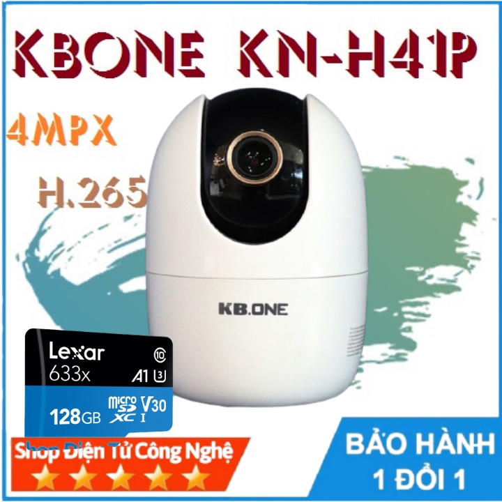 Camera IP, Wifi KBONE KN-H41P 4mpx, H.265 - HÀNG CHÍNH HÃNG