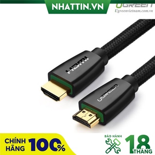 Cáp hdmi 2.0 dài 15m hỗ trợ full hd 4kx2k chính hãng ugreen 40416 cao cấp